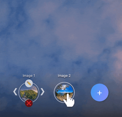 Drag and drop to connect any scene to any other